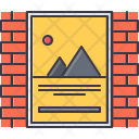 Poster on wall  Icon
