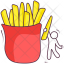 French Fries Potato Fries Potato Chips Icon