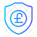 Pound Shield Pound Security Protected Pound Icon
