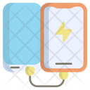 Power Bank Battery Technology Icon
