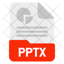 Pptx File Format Icon