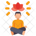 Practice Mindfulness Meditation Yoga Icon