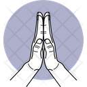 Pray Namaste Fingers Icon