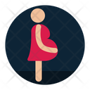 Pregnant Lady Woman Icon