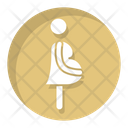 Pregnant Lady Woman Icon