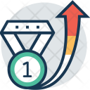 Premium Badge Growth Icon