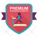Premium Treadmill Badge Icon