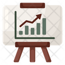 Presentation Board Data Analytics Infographic Icon