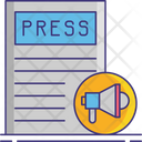 Press Release Newspaper Geolocation Icon