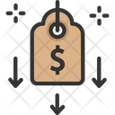 Cheap Price Down Down Price Tag Icon