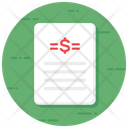 Price List Cost List Financial Contract Icon