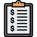Price List Budget Cost Icon