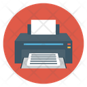 Dimensional Printer Printing Icon
