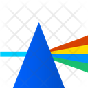Glass Prism Prism Rays Refraction Icon