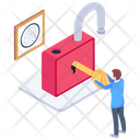 Unlock Key Key Access Privacy Protection Icon
