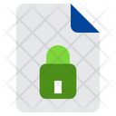 Private File Lock File Lock Document Icon