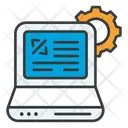 Processing system Icon - Download in Colored Outline Style