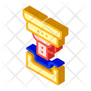 Product Stamping Isometric Icon