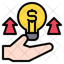 Hand Up Arrows Growth Icon