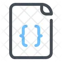 Program File Icon - Download in Colored Outline Style