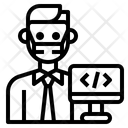 Programmierer Codierung Mann Symbol