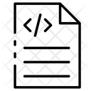 Programming File Icon - Download in Line Style