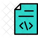 Programming File Icon - Download in Colored Outline Style