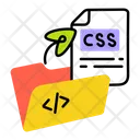 Programming Folder Icon - Download in Flat Style