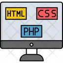 Programming Languages Icon - Download in Colored Outline Style