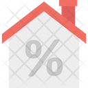 Property Tax Home Percentage Sign Property Value Icon