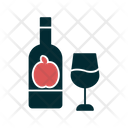 Prosecco Bottle And Glass Icon
