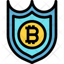 Protect Bitcoin Secure Bitcoin Protected Bitcoin Icon