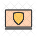 Protected System Laptop Icon