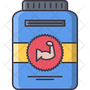 Protein Supplement Muscle Icon