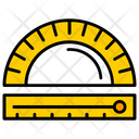 Protractor Geometry Measure Icon