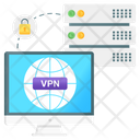 Vpn Proxy Server Server Security Icon