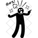 Crazy Emotional Mad Icon