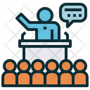 Public Speaking Presentation Icon