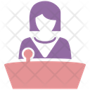 Public Speech Political Speech Presentation Podium Icon