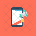 Mobile Advertising Marketing Icon