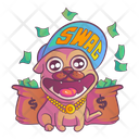 Pug wearing swag cap  Icon