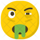 Puke Emoji Emoji Icon - Download in Flat Style