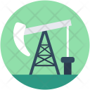 Pumpjack Oil Extraction Icon
