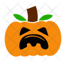 Orange Face Creepy Icon