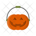 Pumpkin Basket Halloween Pumpkin Halloween Bucket Icon