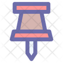 Push Pin Paper Icon