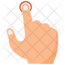 Push One Finger And Twist Back Icon