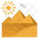 Pyramid Desert Egypt Icon
