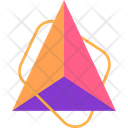 Pyramid And Square Frame Icon