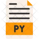 Python File Icon - Download in Flat Style